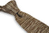speckled brown and white skinny knitted tie